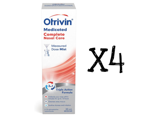 Otrivin bottlesx20ml 80 ml - 4, =80